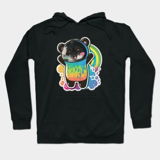 Cute Cartoon Panda Rainbow Colourful Funny Kawaii Hoodie